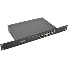 Tripp Lite 16-Port 10/100/1000 Mbps 1U Rack-Mount/Desktop Gigabit Ethernet Unmanaged Switch Metal Housing, 16 Ports, 1000Base-T, 16 x Network, Twisted Pair