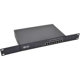 Tripp Lite 8Port Gigabit Ethernet Switch Rackmount Unmanaged w/PoE Metal 1U, 8 Ports, 10/100/1000Base-T, 8 x Network, Twisted Pair