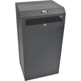 Tripp Lite 12U Wallmount Low Profile Vertical Rack Enclosure Server Cabinet - 19" 12U Wide x 35" Deep Wall Mountable for Server, LAN Switch, Patch Panel, UPS, Battery Pack - Black Powder Coat - Steel - 400 lb x Maximum Weight Capacity