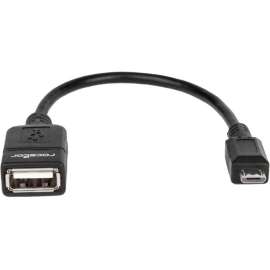 Rocstor Premier Micro USB to USB OTG Host Adapter M/F, 6in, USB Adapter for Tablet PC, Mouse, Cellular Phone , Keyboard, Digital Text Reader, 6", 1 Pack