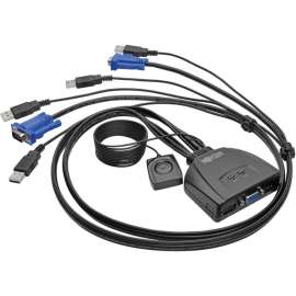 Tripp Lite 2-Port USB/VGA Cable KVM Switch with Cables and USB Peripheral Sharing, 2 Computer(s), 1 Local User(s), 0 Remote User(s), 2048 x 1536