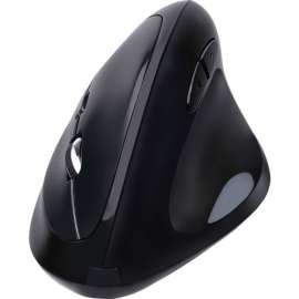 Adesso iMouse E30, 2.4 GHz Wireless Vertical Programmable Mouse, Optical, Wireless, Radio Frequency