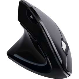 Adesso iMouse E90- Wireless Left-Handed Vertical Ergonomic Mouse, Optical, Wireless, Radio Frequency, 2.40 GHz