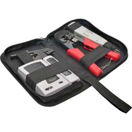 Tripp Lite 4 Pc Network Installer Tool Kit w/ Carrying Case RJ11 RJ12 RJ45, RJ11 RJ12 RJ45