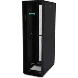 HPE 22U 600mmx1075mm G2 Kitted Advanced Shock Rack with Side Panels and Baying, For KVM Switch, Power Module, 22U Rack Height x 23.62" Rack Width x 42.32" Rack Depth, Floor Standing, Black