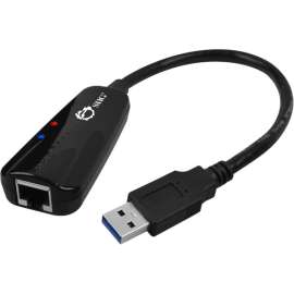 SIIG USB 3.0 to Gigabit Ethernet Adapter - USB 3.0 - 125 MB/s Data Transfer Rate - 1 Port(s) - 1 - Twisted Pair - 10/100/1000Base-T - Desktop