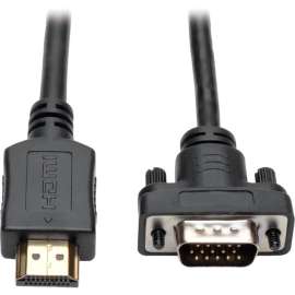 Tripp Lite HDMI to VGA Adapter Converter Cable Active M/M 1080p @ 60Hz 15ft 15', HDMI/VGA for Monitor, Projector, TV, Blu-ray Player, PC, Audio/Video Device, 15.09 ft, 1 x HDMI Male Digital Audio/Video, 1 x HD-15 Male VGA, 1 x Type B Female Micro USB