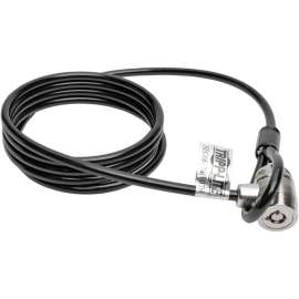 Tripp Lite Security Lock for Laptops and Peripherals Keyed 6 ft. (1.83 m) Cable, Polyvinyl Chloride (PVC), Nickel, Zinc Alloy, 6 ft, For Notebook, Docking Station