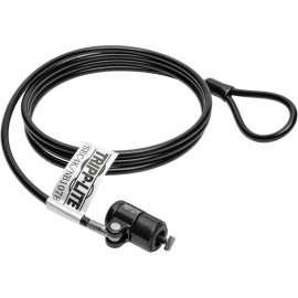 Tripp Lite Security Lock for Laptops and Peripherals Keyed 4 ft. (1.22 m) Cable, Polyvinyl Chloride (PVC), Nickel, Zinc Alloy, 4 ft, For Notebook, Docking Station