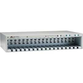 Allied Telesis MMCR18 Media Conversion Rack-Mount Chassis, 18 Slot, 2U, Rack-mountable, TAA Compliant