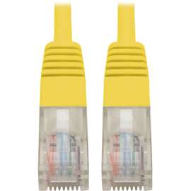 Tripp Lite Cat5 Cat5e Molded Patch Cable 350Mhz UTP Yellow RJ45 M/M 2ft 2', 2 ft Category 5e Network Cable for Computer, Server, Printer, Photocopier, Router, Blu-ray Player, Switch, First End: 1 x RJ-45 Network, Male, Second End: 1 x RJ-45 Network