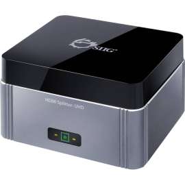 SIIG Premium 2-Port HDMI Splitter with EDID, 4Kx2K 60Hz, 3840 × 2160, 340 MHzMaximum Video Bandwidth, 65.62 ft Maximum Operating Distance