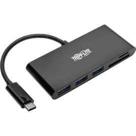 Tripp Lite USB C Hub Multiport w/ 3x USB-A Hub Micro SD, SD/MMC Card Reader USB Type C, USB-C, USB Type-C - USB Type C - External - 5 USB Port(s) - 3 USB 3.0 Port(s) - PC, Mac