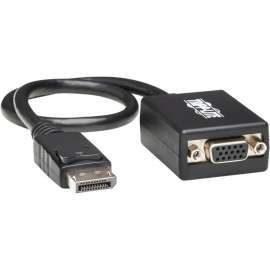 Tripp Lite DisplayPort to VGA Adapter Converter Active DP to VGA M/F 1080p 1ft 1', DisplayPort/VGA for Chromebook, Projector, Video Device, Monitor, Notebook, Tablet, TV, 1 ft, 1 x DisplayPort Male Digital Video, 1 x HD-15 Female VGA