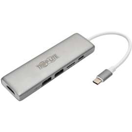 Tripp Lite USB C Docking Station 4k @ 30Hz w/USB Hub HDMI Micro SD Charging, USB Type C, USB-C, USB Type-C, for Notebook/Tablet/Smartphone, 60 W, USB Type C, 2 x USB Ports