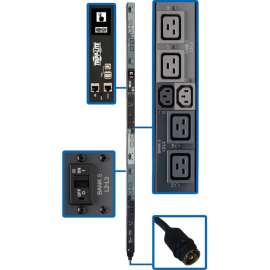 Tripp Lite PDU 3-Phase Switched 14.4kW 208V 6 C13 12 C19 50A CS8365C 0U TAA - Monitored/Switched - Hubbell CS8365C - 12 x IEC 60320 C19, 6 x IEC 60320 C13 - 230 V AC - 0U - Vertical - Rack Mount - Rack-mountable - TAA Compliant