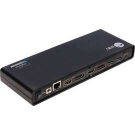 Siig USB 3.1 Type-C Dual 4K Docking Station with Power Delivery 60W, Thunderbolt 3 Compatible, 2x DisplayPort, HDMI, 4x USB 3.1, USB-C, Audio/Microphone and Gigabit Ethernet