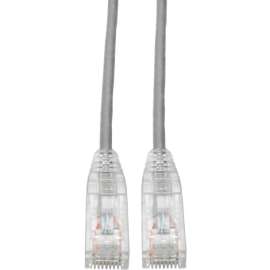 Tripp Lite Cat6 UTP Patch Cable (RJ45), M/M, Gigabit, Snagless, Molded, Slim, Gray, 1 ft., 1 ft Category 6 Network Cable for Network Device, Printer, Photocopier, Router, Server, Computer, Modem, Switch, Workstation, First End: 1 x RJ-45 Network, Male