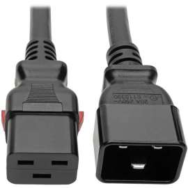 Tripp Lite Power Extension Cord C20 to Locking C19 M/F 12AWG 20A Black 10ft - For Server, Router, Switch, Enclosure, Network Device, Network Switch, PDU, UPS - 250 V AC Voltage Rating - 20 A Current Rating - Black