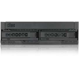 Cremax Icy Dock ExpressCage MB732SPO-B Drive Enclosure for 5.25", Serial ATA/600 Host Interface Internal, Black, 2 x HDD Supported, 2 x SSD Supported