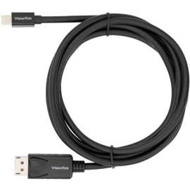VisionTek Mini DisplayPort to DisplayPort 2M Active Cable (M/M), Mini DisplayPort to DisplayPort, mDP to DP cable 2 meter 6.6 ft male to male UHD 4K (3840x2160) 60 Hz