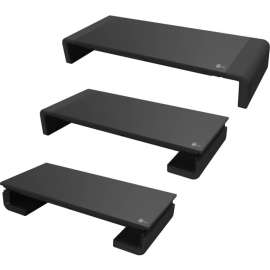 SIIG Stylish Foldable Monitor Stand, 55 lb Load Capacity, 7.9" Height x 3.2" Width, Desktop, Plastic