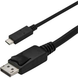 4XEM USB-C to DisplayPort Cable, 10FT, 10 ft DisplayPort/USB-C A/V Cable for Projector, Monitor, Audio/Video Device, HDTV, First End: 1 x 24-pin USB 3.1 Type C, Male