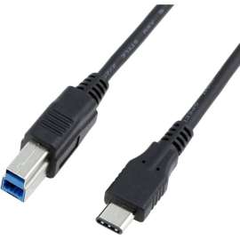 4XEM USB-C to USB 3.0 Type-B Cable, 3FT, 3 ft USB Data Transfer Cable for Modem, Hard Disk Drive Enclosure, Scanner, Storage Enclosure, Printer, Camera, First End: 1 x USB 3.0 Type C, Male