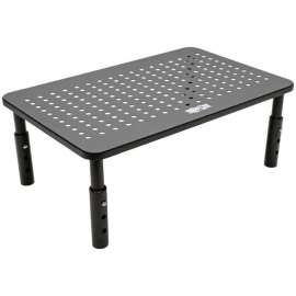 Tripp Lite Monitor Riser Stand Desktop Metal Height Adjustable Black 14 x 9in, 44.09 lb Load Capacity, 15.5" Height x 9.2" Width x 14.5" Depth, Desktop, Tabletop, Countertop, Metal