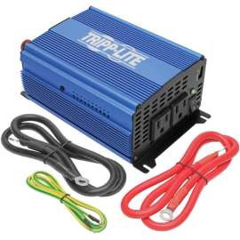 Tripp Lite 1000W Compact Power Inverter Mobile Portable 2 Outlet 1 USB Port - Input Voltage: 12 V DC - Output Voltage: 120 V AC