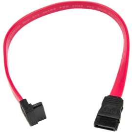 Rocstor Premium 12in SATA to Right Angle SATA Serial ATA Cable, SATA, 12in, SATA, SATA Right Angle Drive Cable