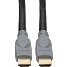 Tripp Lite HDMI 2.0a Cable High-Speed 4:4:4 Color, 4K @ 60Hz M/M Black 25ft, 25 ft HDMI A/V Cable for Home Theater System, Tablet, Audio/Video Device, HDTV, Blu-ray Player, Chromebook, Projector, Monitor, iPad, MacBook, Notebook, ..., First End: 1 x HDMI 
