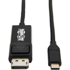Tripp Lite, Pro Av Tripp Lite USB C to DisplayPort Adapter Cable USB 3.1 Locking 4K USB-C 6ft, 5.91 ft DisplayPort/Thunderbolt 3 A/V Cable for Smartphone, Projector, Chromebook, Notebook, Monitor, Tablet, MacBook, HDTV, Audio/Video Device, Desktop Compute