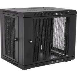 V7 9U Rack Wall Mount Vented Enclosure, For LAN Switch, Patch Panel, 9U Rack Height, Wall Mountable, Floor Standing, Cold-rolled Steel (CRS)