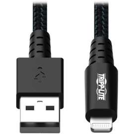 Tripp Lite Heavy Duty Lightning to USB Sync/Charge iPad iPhone Apple 10ft, 9.84 ft Lightning/USB Data Transfer Cable for iPhone, iPad, iPad mini, iPad Air, iPad Pro, iPod touch, Computer, First End: 1 x 8-pin Lightning Male Proprietary Connector, Second E