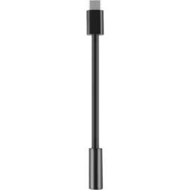 4XEM USB-C Male To 3.5mm Female Adapter Black, Mini-phone/USB Audio Cable for Audio Device, Smartphone, Headphone, First End: 1 x USB 3.1 Type C, Male, Second End: 1 x Mini-phone Audio