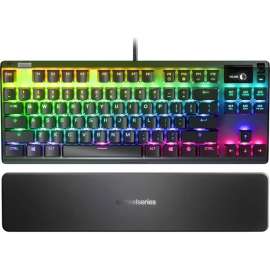 SteelSeries Apex 7 TKL Mechanical Gaming Keyboard, Cable Connectivity, USB Interface Macro, Volume Control, Brightness, Rewind, Skip, Pause Hot Key(s), English (US), Mac OS, Windows