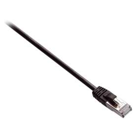 V7 Black Cat6 Shielded (STP) Cable RJ45 Male to RJ45 Male 3m 10ft, 9.84 ft Category 6 Network Cable for Modem, Router, Hub, Patch Panel, Wallplate, PC, Network Card, Network Device, First End: 1 x RJ-45 Network, Male, Second End: 1 x RJ-45 Network
