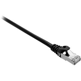 V7 Black Cat7 Shielded & Foiled (SFTP) Cable RJ45 Male to RJ45 Male 3m 10ft - 9.84 ft Category 7 Network Cable for Network Device - First End: 1 x RJ-45 Network - Male - Second End: 1 x RJ-45 Network - Male - 10 Gbit/s - Patch Cable - Shielding - Go