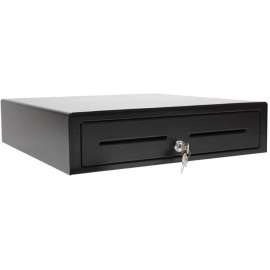 apg Standard- Duty 16â Electronic Point of Sale Cash Drawer , Vasario Series VB320-1-BL1616-B10 , with CD-101A Cable , Printer Compatible , Plastic Till with 5 Bill/ 8 Coin Compartments