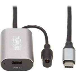 Tripp Lite USB C Active Extension Cable USB C to USB C USB 3.1 Gen 1 M/F 5M, 16.40 ft USB Data Transfer Cable for Chromebook, Notebook, Tablet, Computer, Printer, Modem, MacBook Pro, Smartphone, Keyboard, Portable Hard Drive, Patch Panel, ..., First End: 