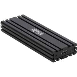 Tripp Lite USB C to M.2 NVMe SSD M-Key Enclosure Adapter USB 3.1 Gen 2 UASP Black, 1 x SSD Supported, Metal