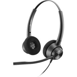 Poly Plantronics EncorePro 320, QD - Stereo - Quick Disconnect - Wired - 32 Ohm - 50 Hz - 8 kHz - Over-the-head - Binaural - Supra-aural - Noise Cancelling, Uni-directional Microphone - Noise Canceling