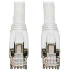 Tripp Lite Cat8 Patch Cable 25G/40G Certified Snagless M/M PoE White 3ft - 3 ft Category 8 Network Cable for Network Device, Webcam, VoIP Device, Switch, Modem, Router, Network Adapter, Hub, Patch Panel, Surveillance Camera, Workstation, ... - First