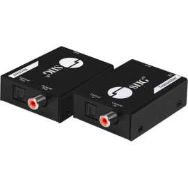 SIIG Digital Audio Extender Over Cat5e/6 Cable with PoC, Audio Signals up to 990ft