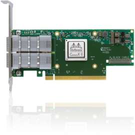 NVIDIA MCX653106A-HDAT-SP ConnectX-6 VPI Adapter Card HDR/200GbE, PCI Express 4.0 x16, 2 Port(s), Optical Fiber, QSFP56