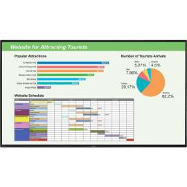 Sharp 4T-B60CJ1U Digital Signage Display, 60.1" LCD, 3840 x 2160, Direct LED, 300 Nit