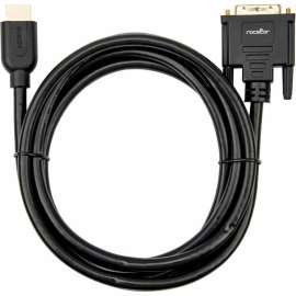 Rocstor Premium HDMI to DVI-D Cable, M/M, 6 ft, 1 x DVI-D Male, 1 x Male HDMI