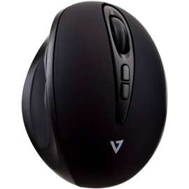 V7 Wireless Ergonomic 7-Button/Adjustable DPI Mouse- MW400, Black, Optical, Wireless, Radio Frequency