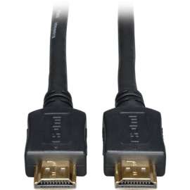 Tripp Lite HDMI Cable High-Speed with Ethernet 4K No Booster M/M Black 50ft, 50 ft HDMI A/V Cable for Audio/Video Device, HDTV, Monitor, Home Theater System, Chromebook, MacBook, Tablet, PC, Blu-ray Player, Gaming Console, TV Box, ..., First End: 1 x HDMI